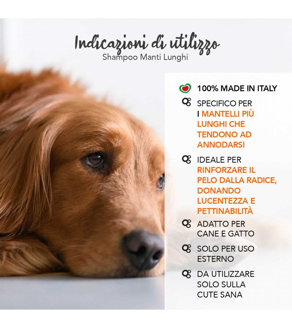 Yuup! Shampoo Manti Lunghi 250ml - Shampoo per Cani Yuup! Shampoo Manti Lunghi 250ml - Shampoo per Cani
